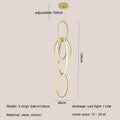 Axyaa Gold Steel LED Pendant Light for Home Decor & Stairs