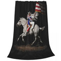 Axyaa Cowboy Carter Act II Flannel Blanket - Plush Quilt for Home