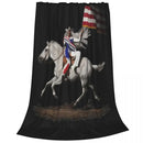 Axyaa Cowboy Carter Act II Flannel Blanket - Plush Quilt for Home