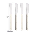 Axyaa Silver Acrylic Handle Cutlery Set, Stainless Steel Western Dinner Flatware