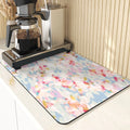 Floral Pattern Kitchen Coasters Set by Axyaa