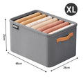 Axyaa Wardrobe Organizer: Foldable Storage Box with Handle, Steel Frame for Pants & Sweaters