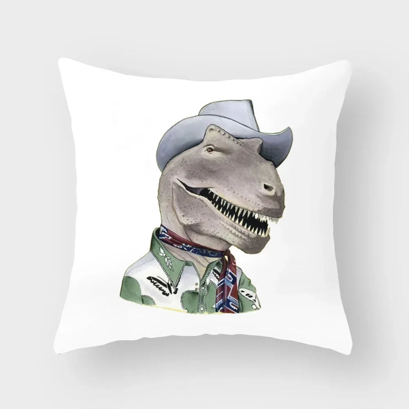 Axyaa Cartoon Animal Print Pillowcase for Home Decor