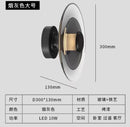 Axyaa Amber Glass Disc Wall Lamp LED Sconce - Modern Minimalist Indoor Lighting Fixtures
