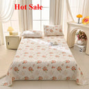 Axyaa Striped Print Cotton Mat Bed Sheet Set - Thick & Breathable