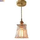 Axyaa Glass LED Pendant Lamps - Copper Nordic Hanging Light Fixtures