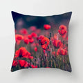 Axyaa Sunset Field Flowers Pillowcase Home Decor Office Car Ornaments