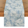 Watercolor Halo Dyed Table Runners by Axyaa: Elegant Dining Decor & Party Supplies