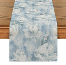 Watercolor Halo Dyed Table Runners by Axyaa: Elegant Dining Decor & Party Supplies