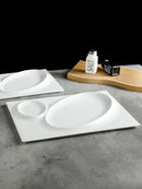 Axyaa Restaurant-grade Ceramic Special-shaped Dumplings Plate
