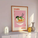 Axyaa Japanese Ramen Cartoon Art Canvas Prints for Modern Home Kitchen Decor