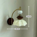 Axyaa Retro LED Flower Wall Lamp - Cream Wind for Living Room Decor