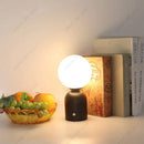 Axyaa Tricolored LED Ball-on-cylinder Rechargeable Lamp Touch Desk Light