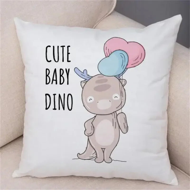 Axyaa Cartoon Animal Pillowcase: Sofa Decor Cushion Cover for Living Room
