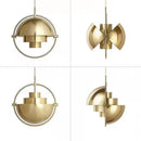 Axyaa Rotating Ball Pendant Light: Nordic Ins Style Chandelier for Restaurant, Bar, and Cafe