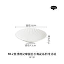 Axyaa White Porcelain Disc Shallow Plate Set for High-End Dining Experience
