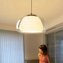 Axyaa Nordic Glass Chandelier Pendant Light Double Layer E27 Restaurant Kitchen Lighting