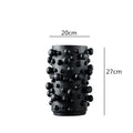 Axyaa Abstract Dots Resin Vase with Round Irregular Bumps