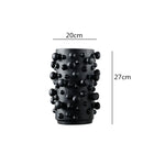 Axyaa Abstract Dots Resin Vase with Round Irregular Bumps