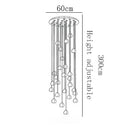 Axyaa Crystal Ball LED Chandelier for Living Room, Kitchen, Staircase, Mall, Villa, Hotel, Loft