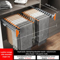 Axyaa Aluminum Alloy Pant Hangers: Adjustable, Multi-Functional, & Collapsible Clothes Rack