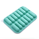 Axyaa 14-Grid Silicone Sausage Maker Mould with Lid - Cake Baking Tools