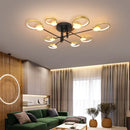 Axyaa LED Circle Ring Gold Chandelier Remote Control Lighting