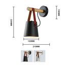 Nordic Wooden Wall Sconce LED Hanging Lamp by Axyaa