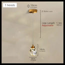 Axyaa Crystal LED Pendant Chandelier for Home Decoration