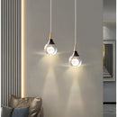 Axyaa Teardrop Crystal Pendant Light for Kitchen & Bedroom - Mini Pendant Lighting