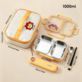 Axyaa Stainless Steel Lunch Box with Compartments - Large Capacity Bento Box