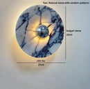 Axyaa Bulgari Stone LED Wall Lights: Modern Nordic Bedroom Luxury Bedside Lamp