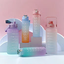 Axyaa Gradient Color Three-Piece Set Straw Sports Water Cup