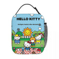 Axyaa Hello Kitty Insulated Lunch Tote for Travel Food Storage - Reusable Thermal Cooler