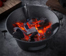 Axya Cast Iron Charcoal BBQ Stove Grill for Outdoor Home Cooking