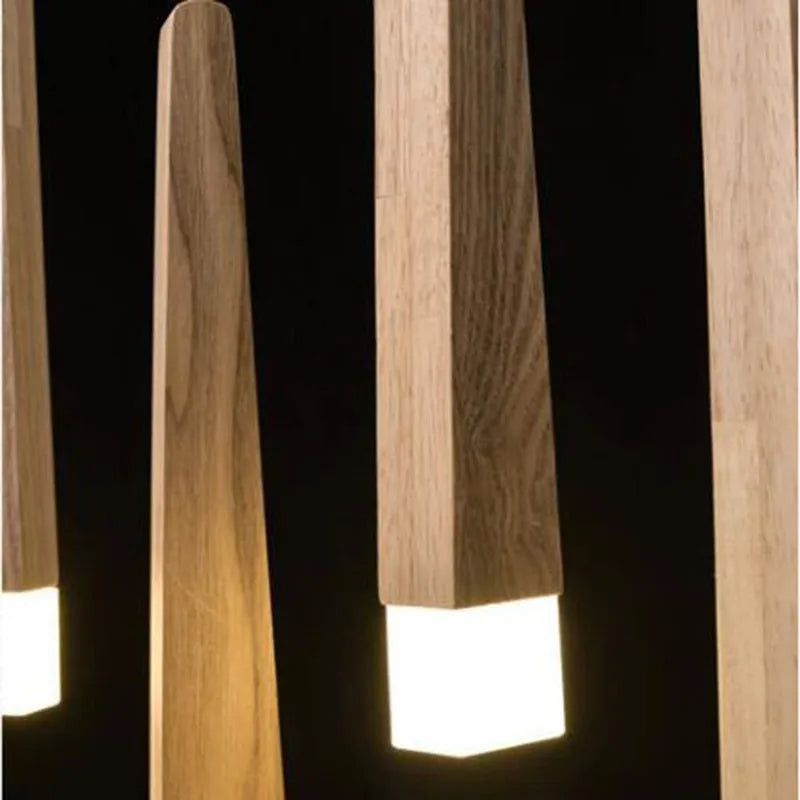 Nordic Wood Stick Pendant Light by Axyaa: Modern, Simple, Natural Design for Kitchen, Living Room