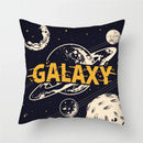 Axyaa Cartoon Astronaut Rocket Spaceship Sofa Pillowcase Space Theme Cushion Cover