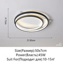 Axyaa LED Ceiling Light Modern Round Living Dining Kitchen Chandelier