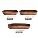 Axyaa Boat-shaped Wooden Bowl: Stylish Acacia Wood Snack Plate for Dried Fruits and Snacks