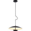 Axyaa Wood Grain Black Pendant Lights for Dining Table Room Kitchen