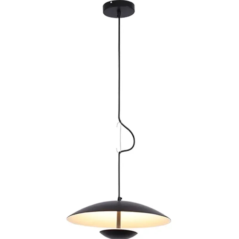 Axyaa Wood Grain Black Pendant Lights for Dining Table Room Kitchen