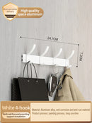 Axyaa Space Aluminum Wall Hook Hanger for Bathroom and Closet