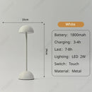 Axyaa Wireless Mushroom Table Lamp: Rechargeable Touch Sensor Night Light