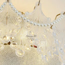 Axyaa Crystal Glass Minimalist Bedroom Ceiling Lamp