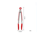 Axyaa Stainless Steel Food Clip with Silicone Non-slip Handle