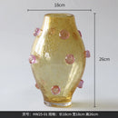 Axyaa Glass Vase Ornament Artistic Flower Vessels - Decorative Hydroponic Flower Arrangement