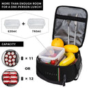 Axyaa Italy Lunch Bag: Insulated Oxford Thermal Lunch Box for School Work Picnic