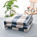 Axyaa Summer Quilt Cotton Plaid Blanket Comfortable Modern Thin Air Condition Blanket