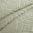 Axyaa King Sage Chenille Bedspread