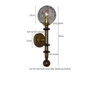 Axyaa White Glass LED Wall Lamp | French Vintage | Bedroom, Living Room, Bathroom Mirror Light